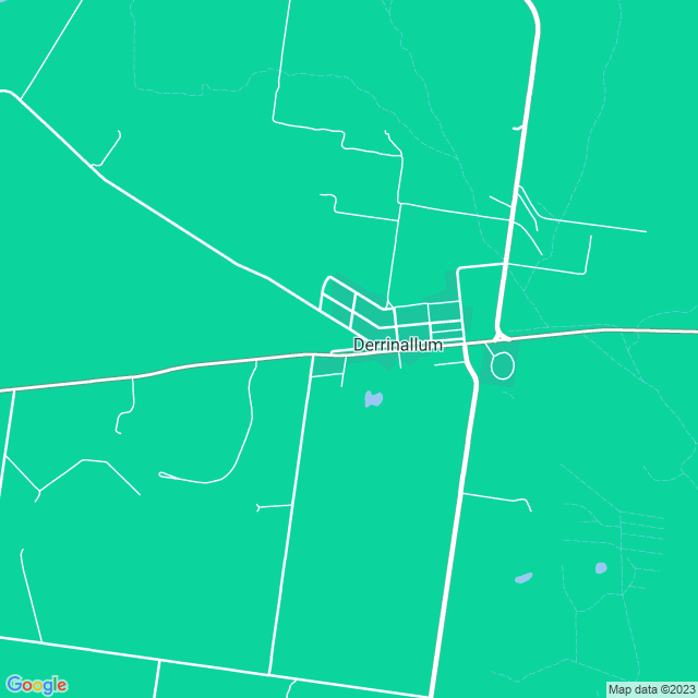 Map showing the location of Poole in Derrinallum, VIC 3325