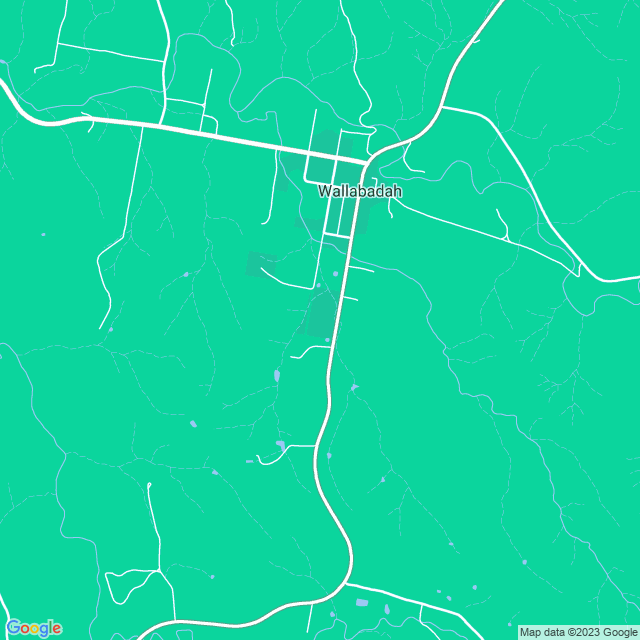 Map showing the location of bp in Wallabadah, NSW 2343
