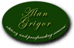 Logo for Alan Grigor Editing and Proofreading Service