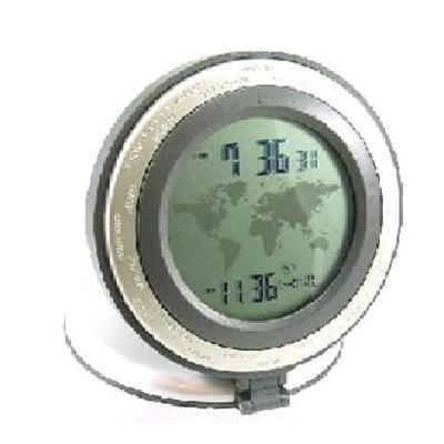 Round Fold Up World Dual Time Clock