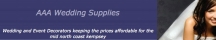 Logo for AAA Wedding Supplies