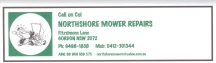 Logo for Northshore Mower Repairs Gordon
