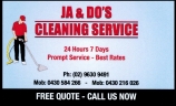 Logo for JA & DO'S Cleaning Service