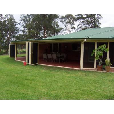 flyscreen bifolds for outside entertaining areas