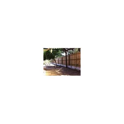 Pine Lap and post and panel retaining wall