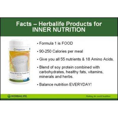 Our Formula 1 contains 9 grams of high quality soy protein, per serving, Formula 1 will help you feel full and satisfied. 