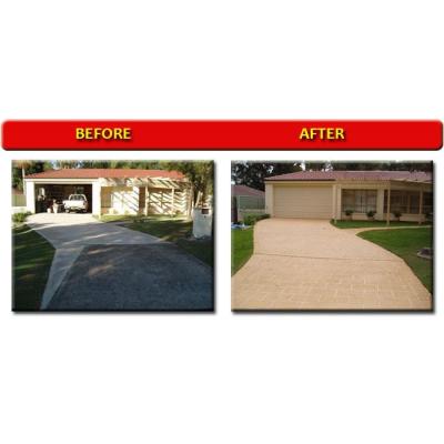 same old concrete after resurfacing ..........