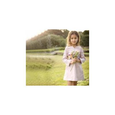 Pink & floral Light corduroy Girls dress