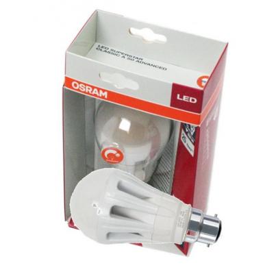 12w Osram LED bulb. Energy saving replacement for 60w incandescent bulbs.