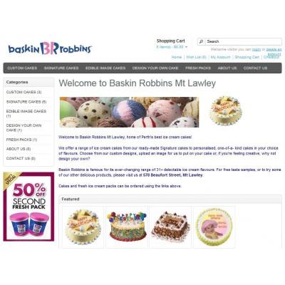 Shopping cart site showing basic but effective design. Has good examples of options for products