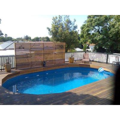 Installation of a traditional timber deck.