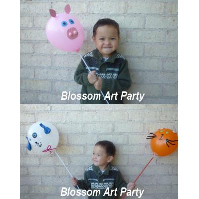 Turn any ordinary balloon to this cute looking pig, cat, dog, etc.