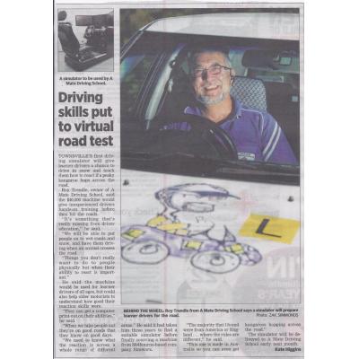 The simulator was coming we launched and are currently getting to help and give driving lessons a new twist in Townsville!