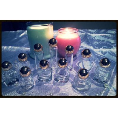 Large range of bottles, shapes, sizes, lids and colors