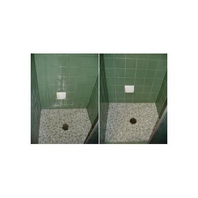 repaired old shower and waterproofed