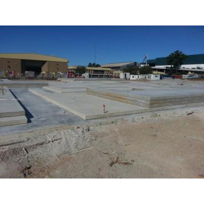 Tilt Up Concrete Panels ready for lifting