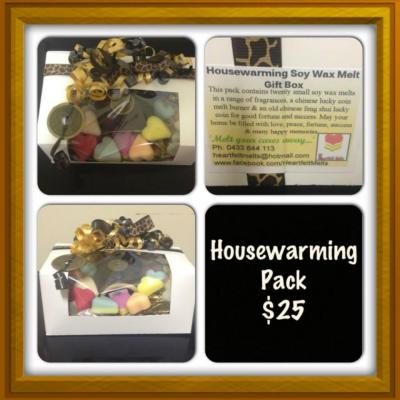 An assortment of melts, a stylish burner and a Chinese good luck Feng-Shui coin - $20.