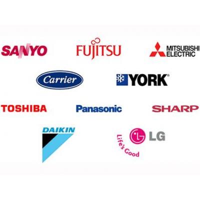 Fujitsu, Mitsubishi, LG, Daikin.