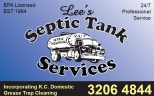Logo for Lee's Septic Tank Services