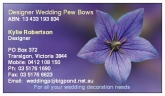 Logo for Designer Wedding Pew Bows