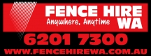 Logo for Fence Hire WA