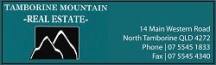 Tamborine Mountain Real Estate Logo