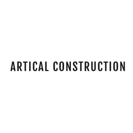 The image features the name 'ARTICAL CONSTRUCTION' prominently displayed in a clean, modern typeface. The stark black text against a white background suggests professionalism and a focus on clarity, aligning well with the image of a home builder. This visual branding can easily communicate the essence of the business, which specializes in residential building in Cessnock, NSW, and surrounding areas. The simplicity promotes accessibility and reliability, essential traits in the construction industry.