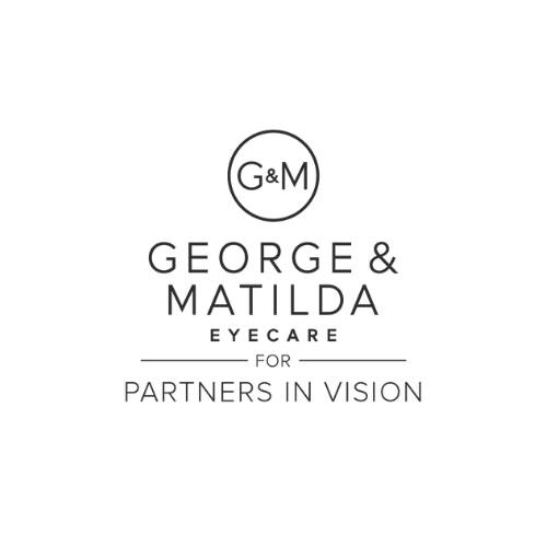 George & Matilda Eyecare for Partners in Vision Logo