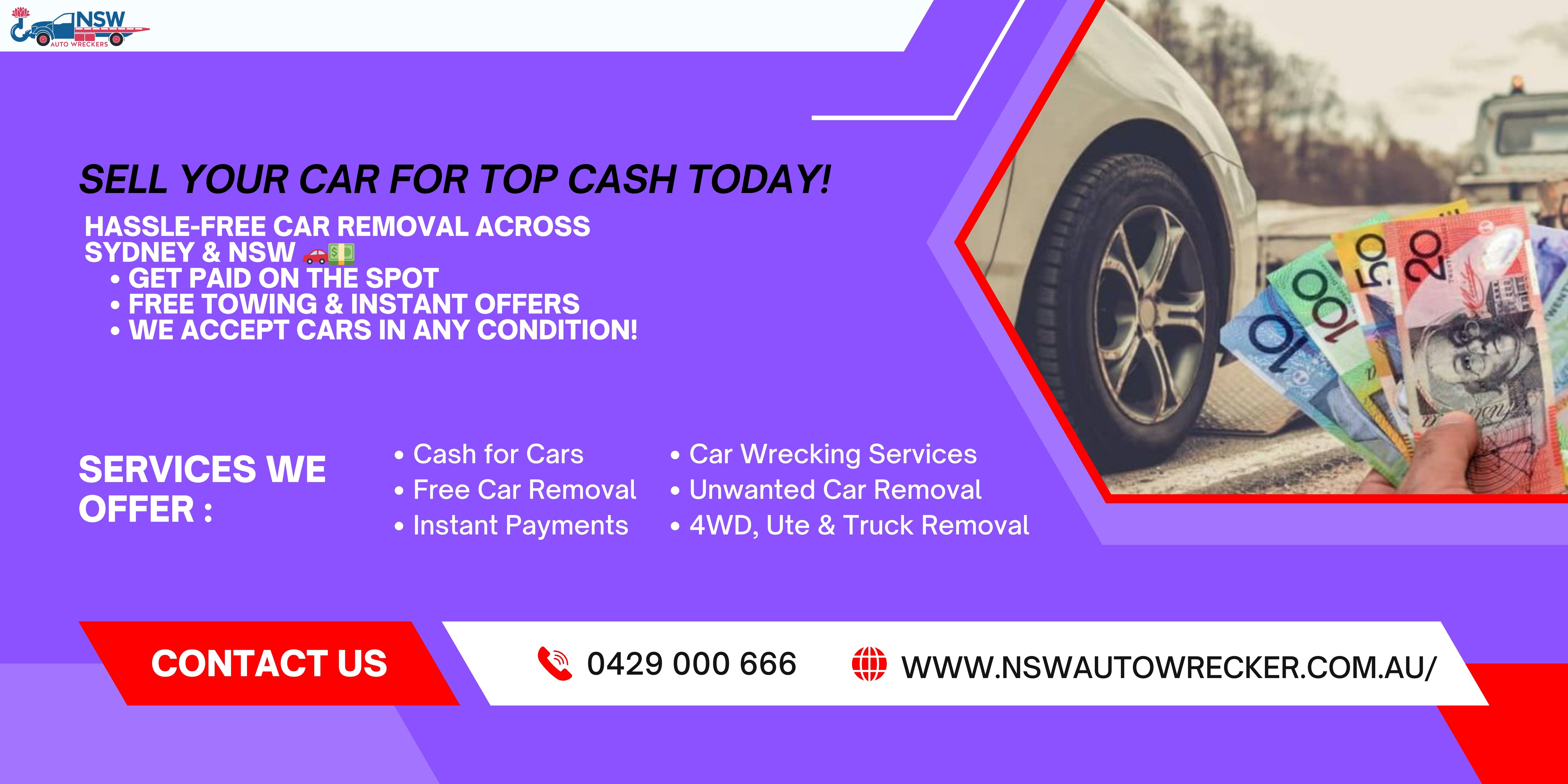 NSW Auto Wreckers - Cash For Cars Sydney