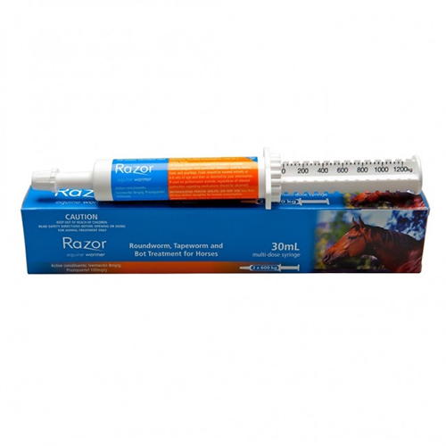 Razor Equine Wormer | Abamectin Horse Paste for Resistant Worms