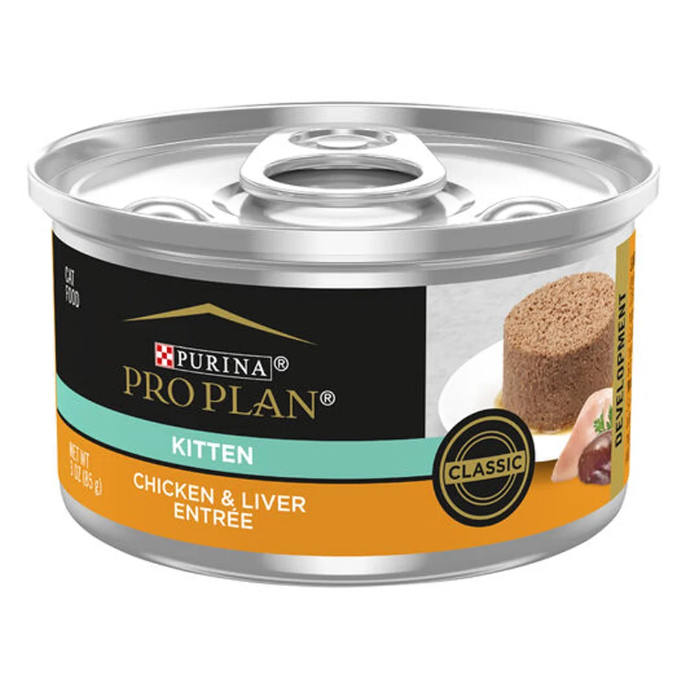 Purina Pro Plan Kitten Chicken & Liver Entree Wet Food