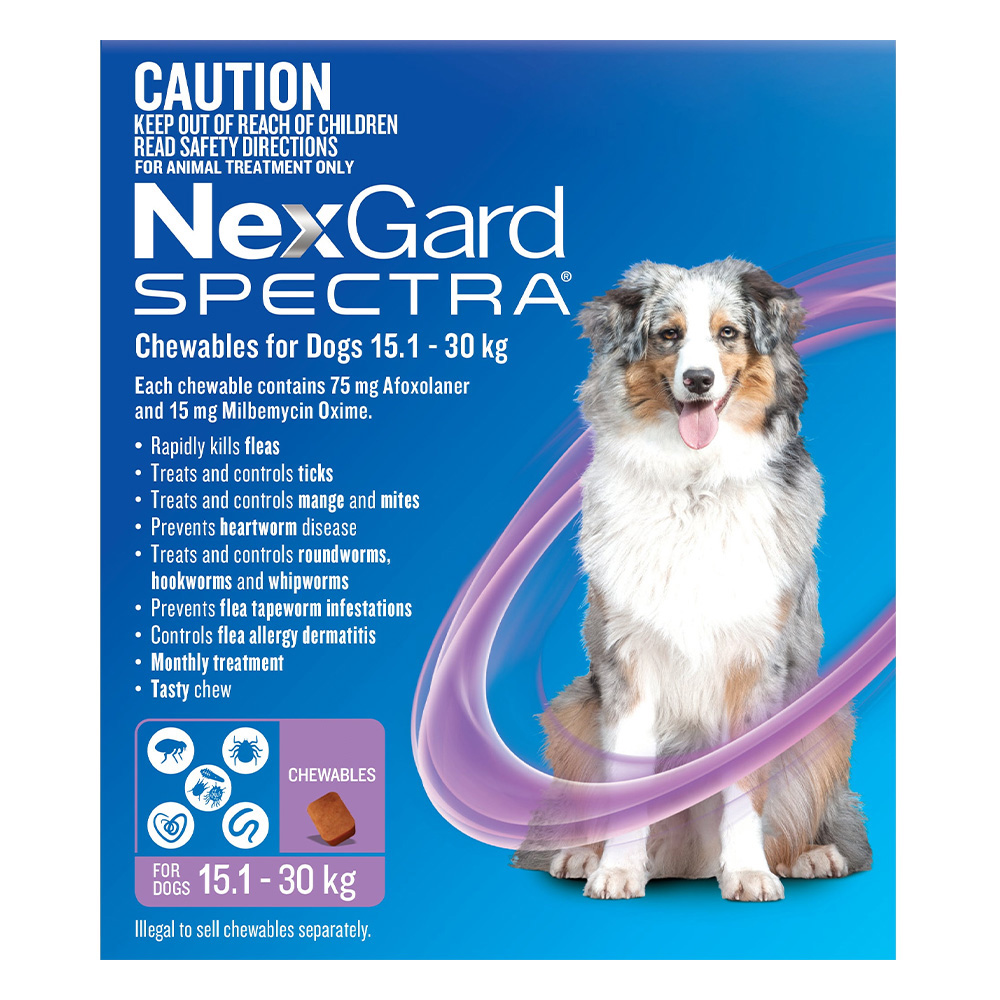 NexGard Spectra Purple for Large Dogs | Total Parasite Protection | Black Friday Sale