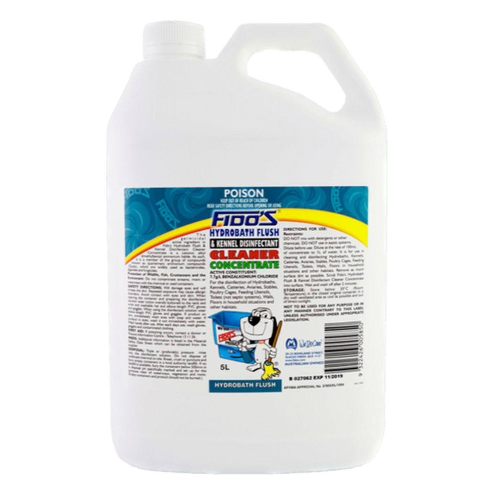 Fido’s Hydrobath Flush & Kennel Disinfectant Cleaner
