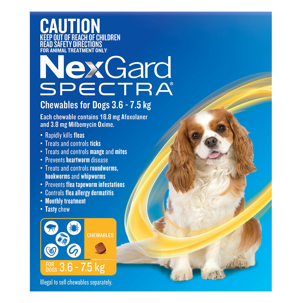 NexGard Spectra Yellow for Small Dogs | Complete Parasite Control | Black Friday Sale