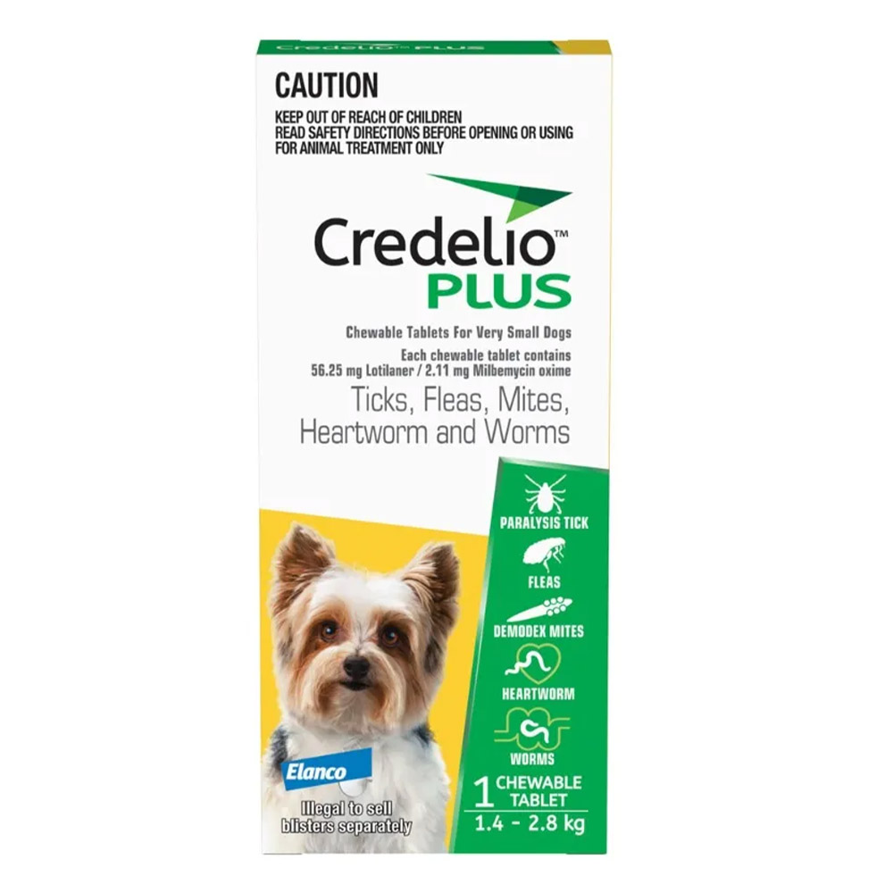 Credelio Plus for Very Small Dogs Yellow | Flea,Tick & Worm Protection | Black Friday Sale