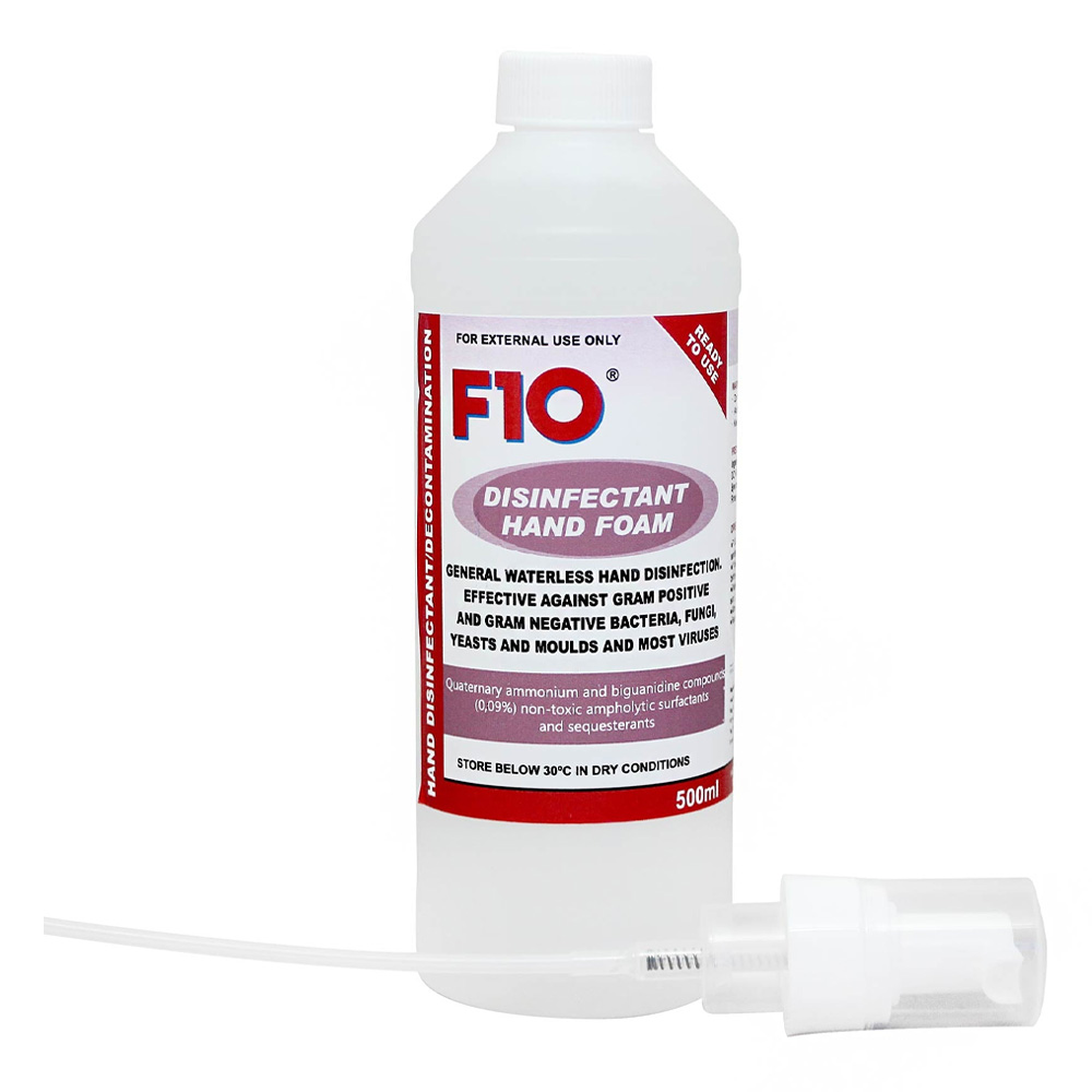 F10 Disinfectant Hand Foam | Hygiene Support for Pet Care