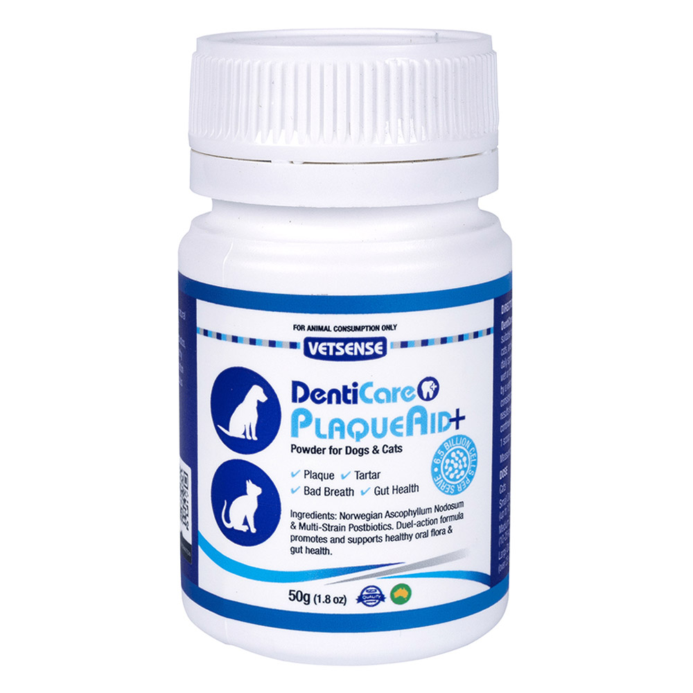 Vetsense Denticare PlaqueAid Powder - Fight Plaque for Healthy Teeth