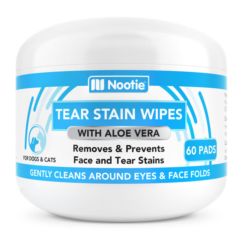 Nootie Tear Stain Wipes with Aloe Vera for Pets