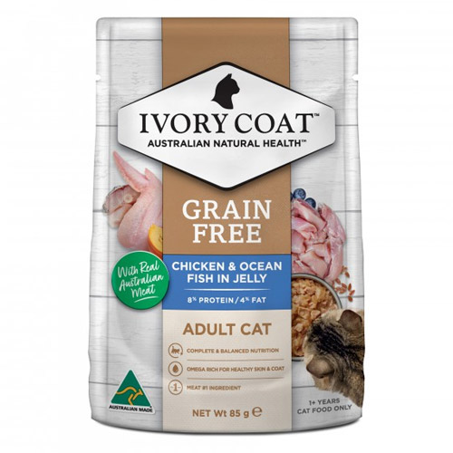 Ivory Coat Adult Grain Free Chicken & Ocean Fish in Jelly