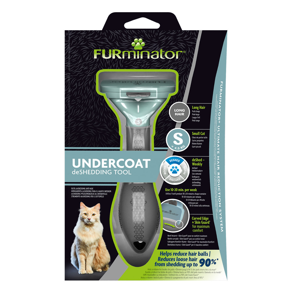 Furminator Undercoat Deshedding Tool for Long Hair Cats