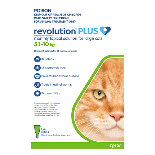 Revolution Plus Green for Large Cats | Advanced Parasite Control | Black Friday Sale