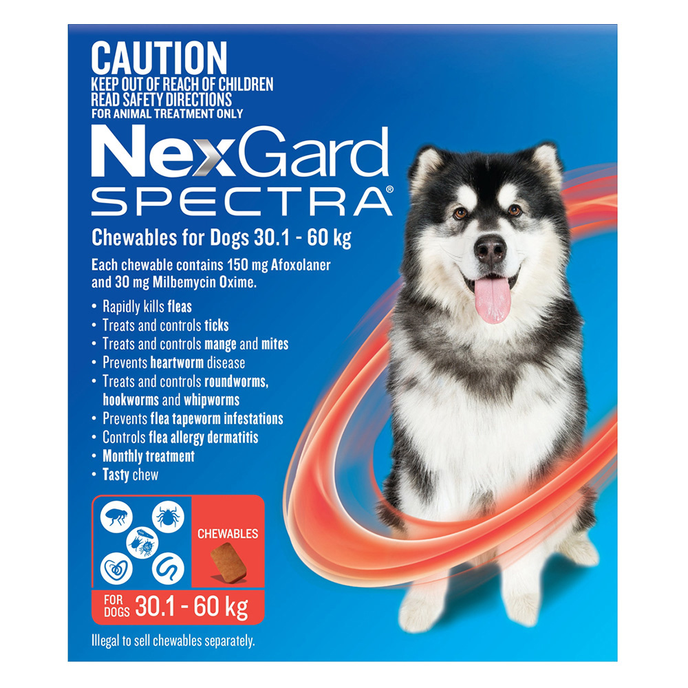 NexGard Spectra Red for Extra-Large Dogs | Complete All-in-One Cover | Black Friday Sale