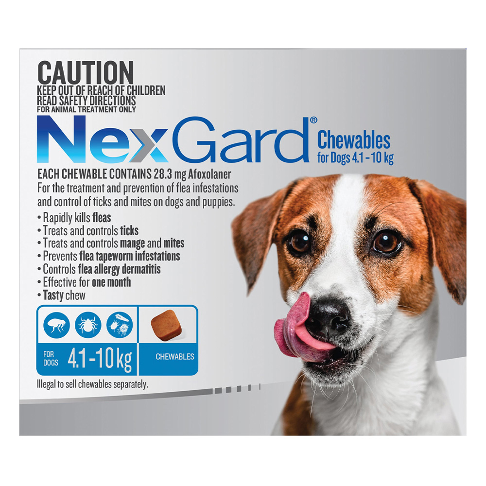 NexGard Chewables Blue (4–10 kg) | Trusted Flea & Tick Prevention | Black Friday Sale