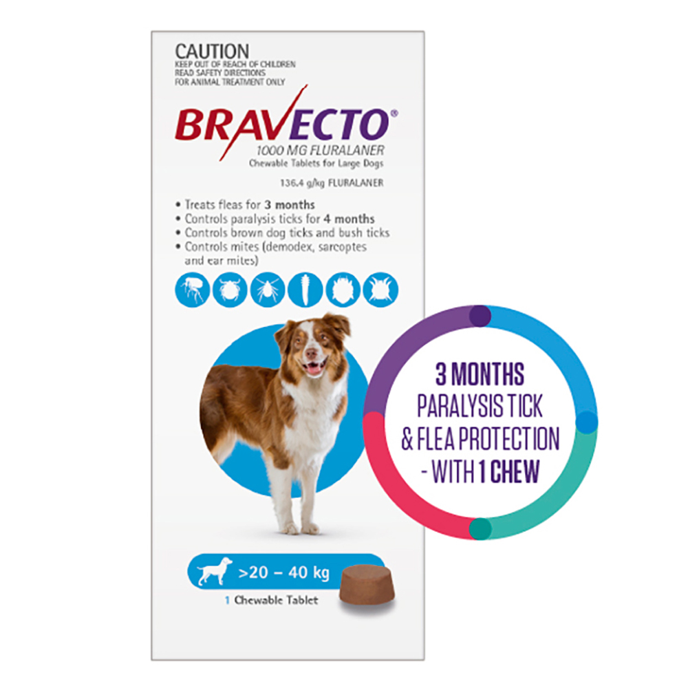 Bravecto Blue for Large Dogs | Long-Lasting Flea & Tick Defence | Black Friday Sale
