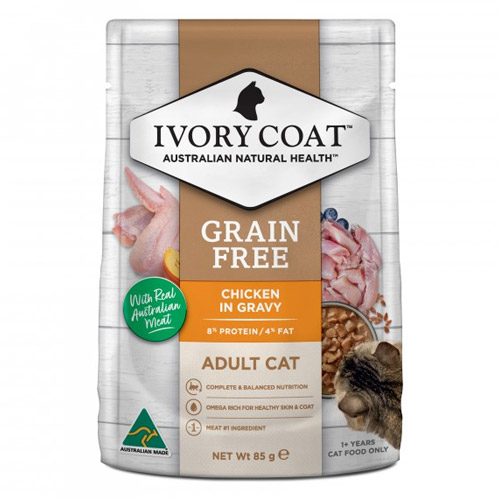 Ivory Coat Adult Grain Free Chicken in Gravy Cat Food