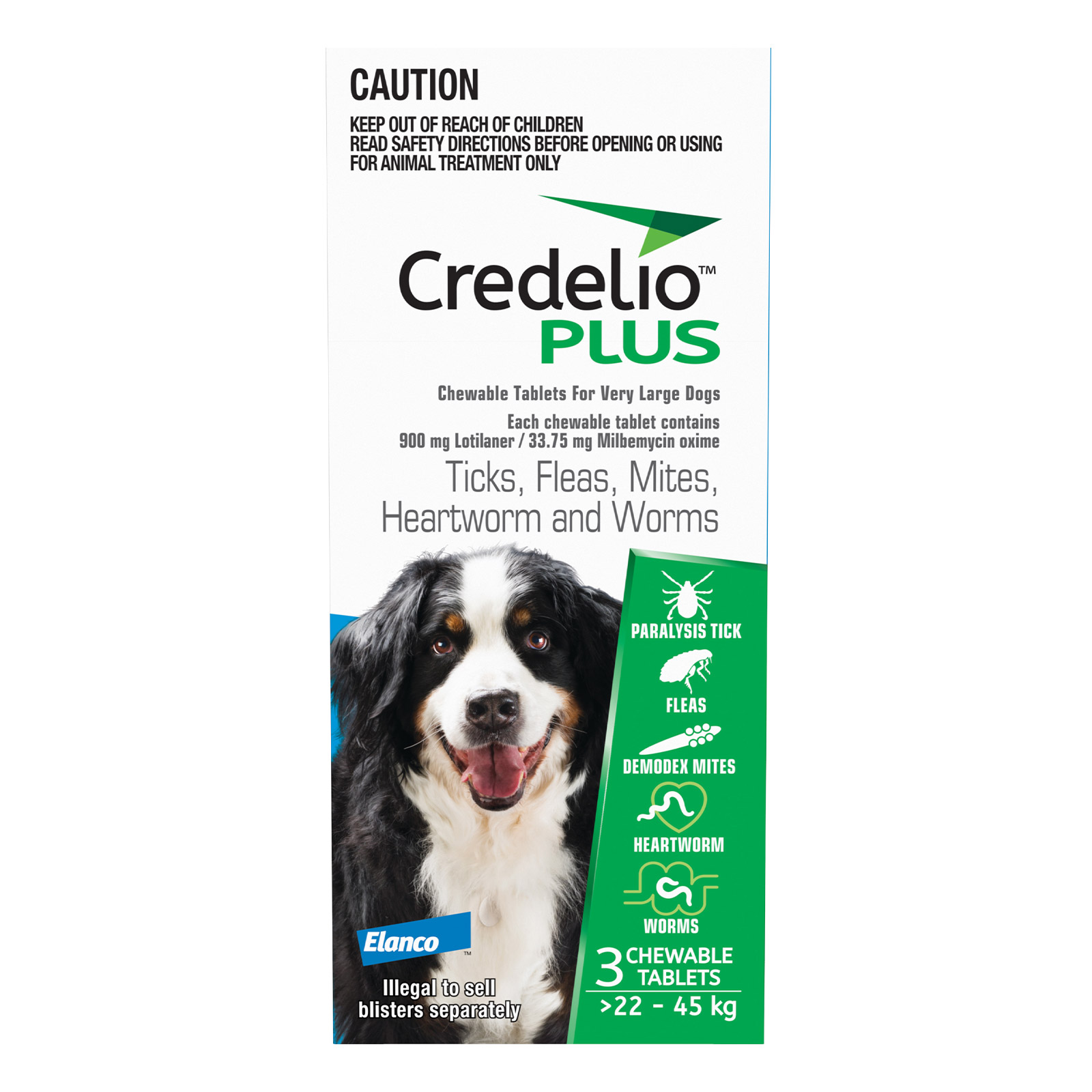 Credelio Plus Blue for Extra-Large Dogs | Complete Parasite Protection | Black Friday Sale