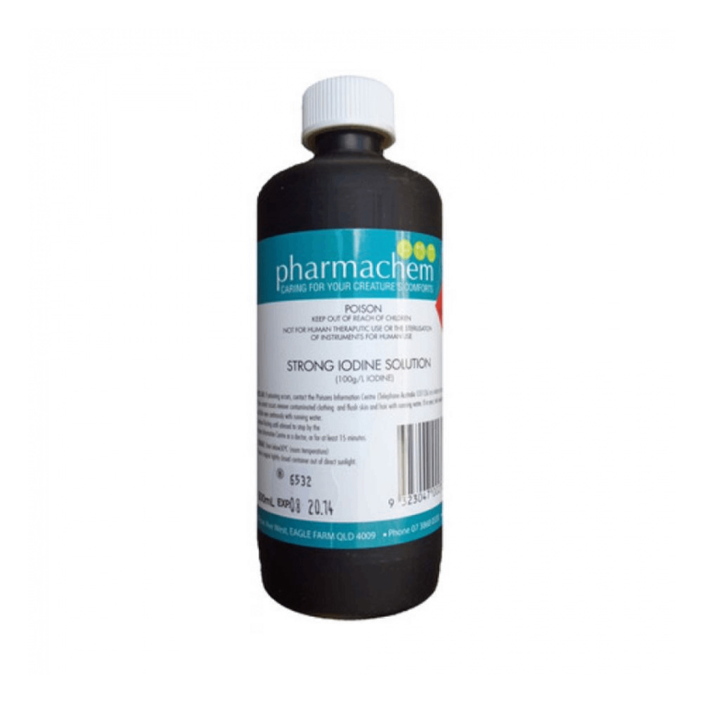 Pharmachem Strong Iodine Solution for Pets | Antiseptic Care