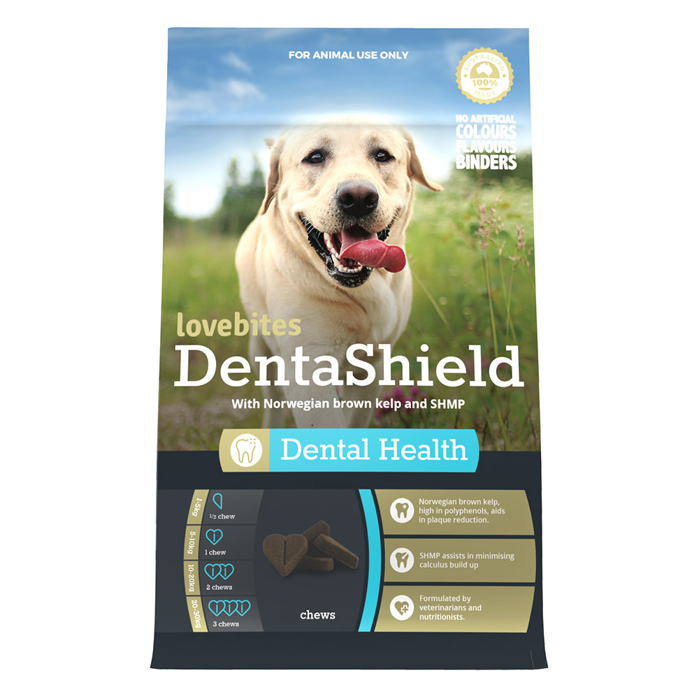 LoveBites DentaShield for Dogs | Advanced Dental Care Chews