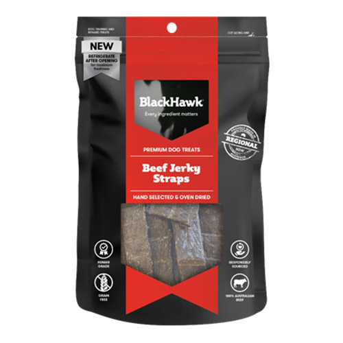 Black Hawk Dog Beef Straps - Long-Lasting Chew Treats for Dogs