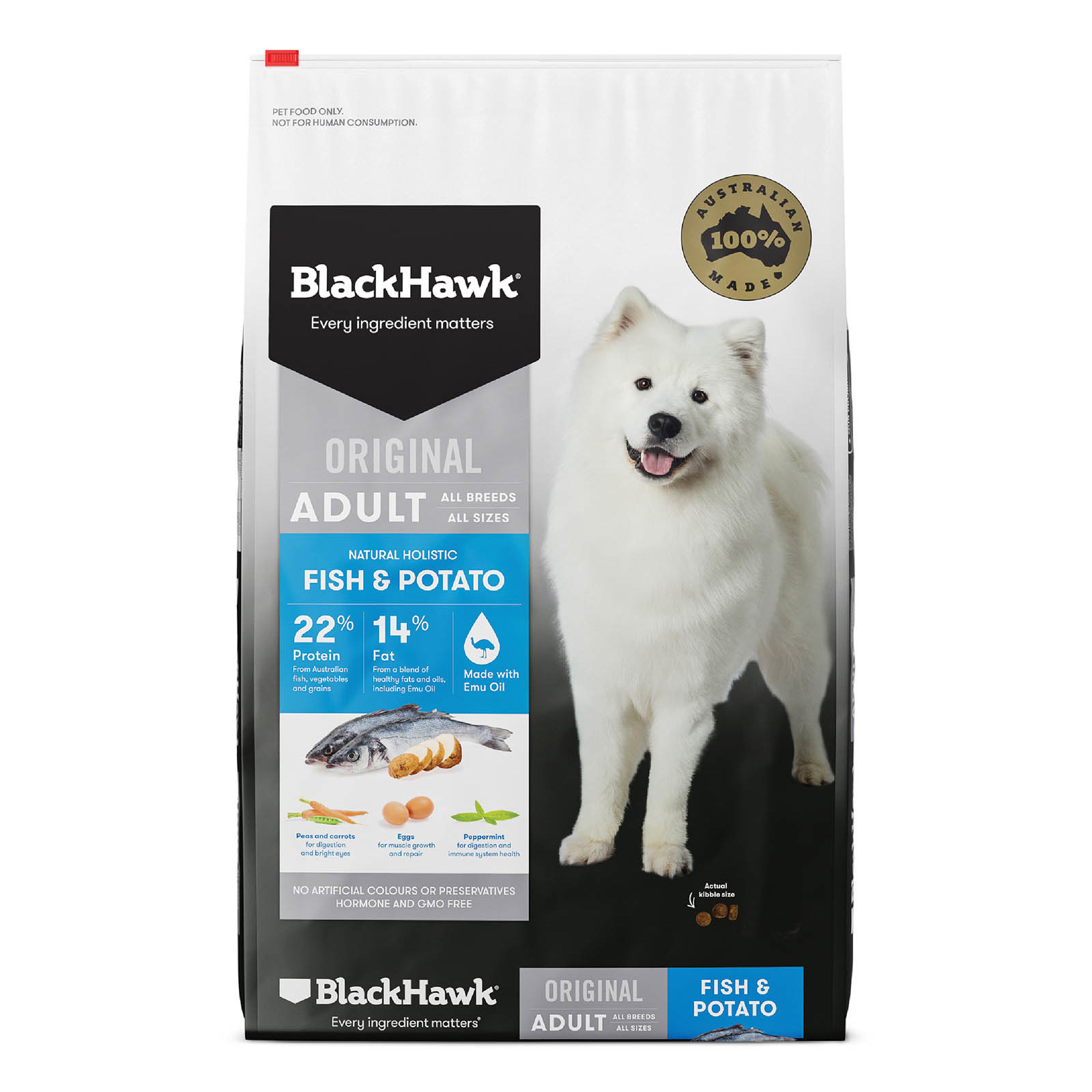 Black Hawk Adult Fish & Potato Dog Food - Ideal for Sensitive Dogs